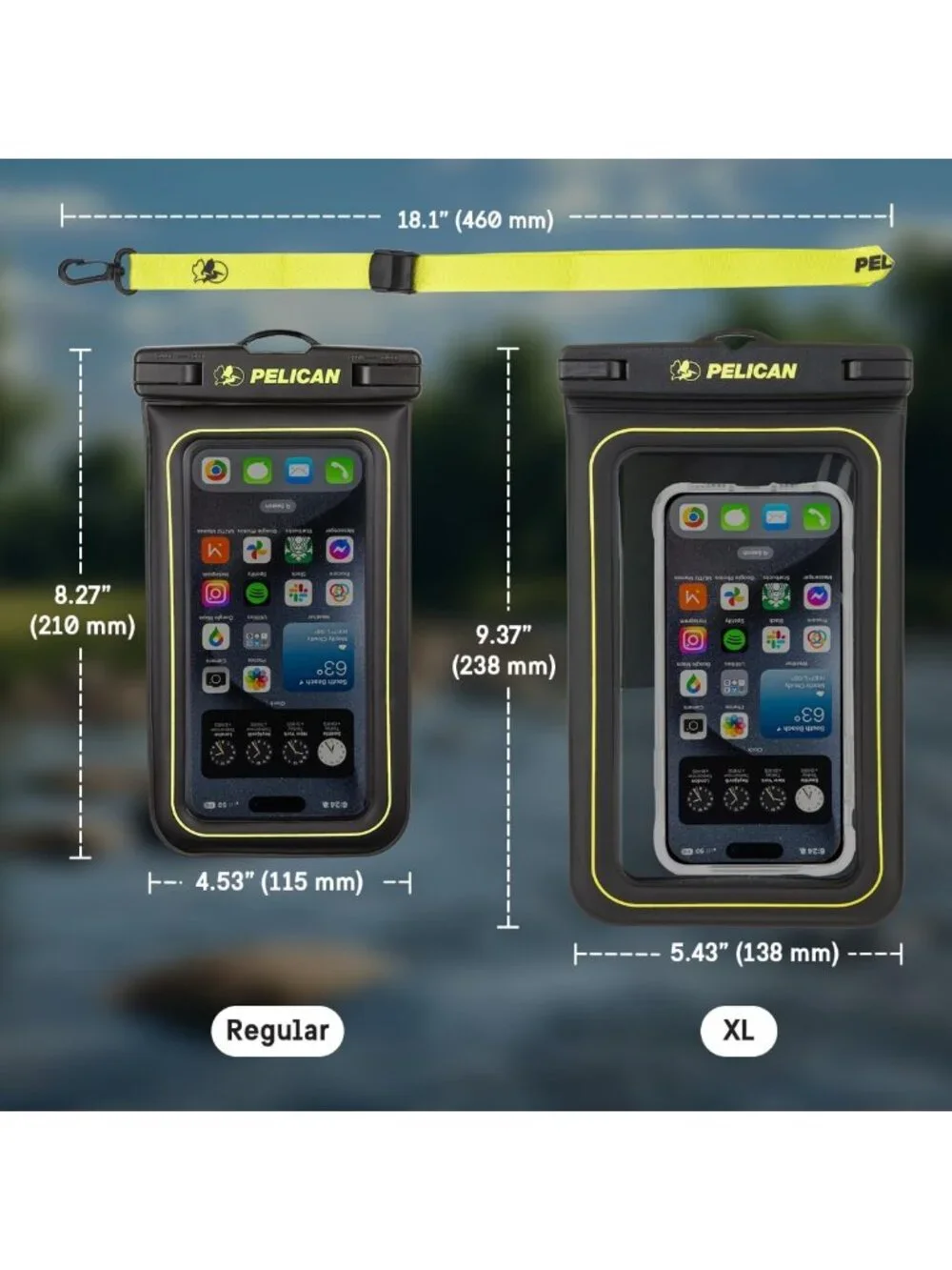 Waterproof Phone Pouch 4 Pack - XL Marine Case for Beach, Pool, and Outdoor Use